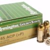 Best 45 ACP Ammo For Self Defense winchester remington golden saber