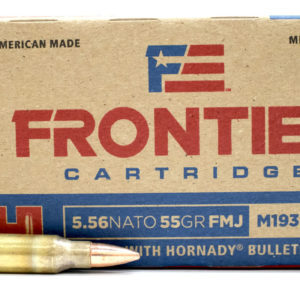 Hornady 5.56 NATO 55 gr FMJ (M193) Frontier 20/Box Item Number: FR200 BX / View More Items by Hornady / Condition: NEW