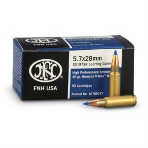 FNH 5.7x28mm, 40 Grain V-Max, 50 Round Box SS197SR