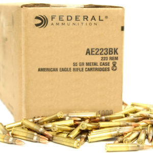 Federal 223 Rem 55 gr FMJ Boat-Tail 1000 Rounds