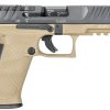 Walther PDP Optic Ready Pistol 2858380, 9mm Luger, 4.50", Duty Textured Polymer Grips, Tan Finish, 18 Rds