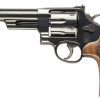 Smith & Wesson 57 Classic Revolver 150481, 41 Remington Mag, 6 in, Checkered Butt Walnut Grip, Bright Blue Finish, 6 Rd